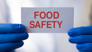 list of CBD products - food safety sign